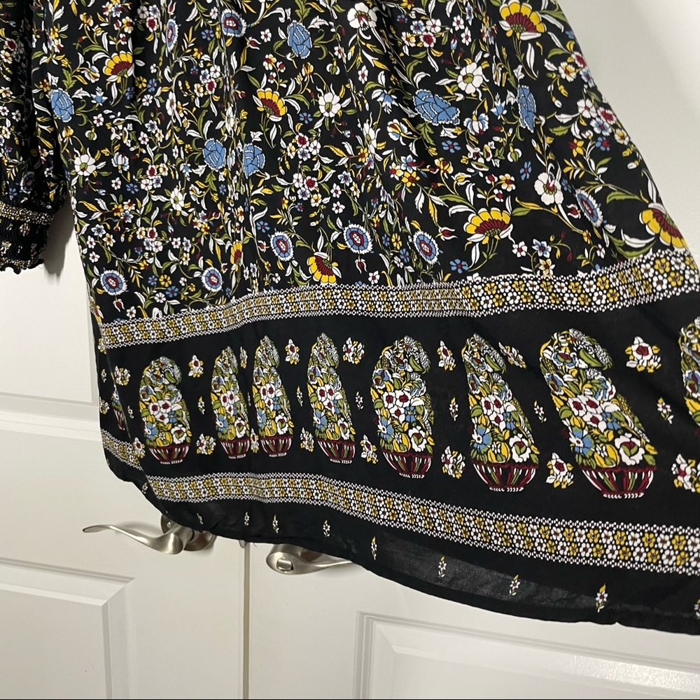 Zara Floral Babydoll Long Sleeves Dress size XS - Picture 5 of 10